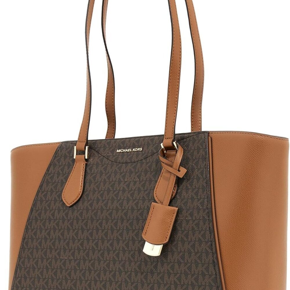 Large Multi-Functional Canvas Tote Bag With Leath… - image 3